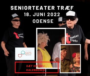 Reklame for Seniorteater Træf